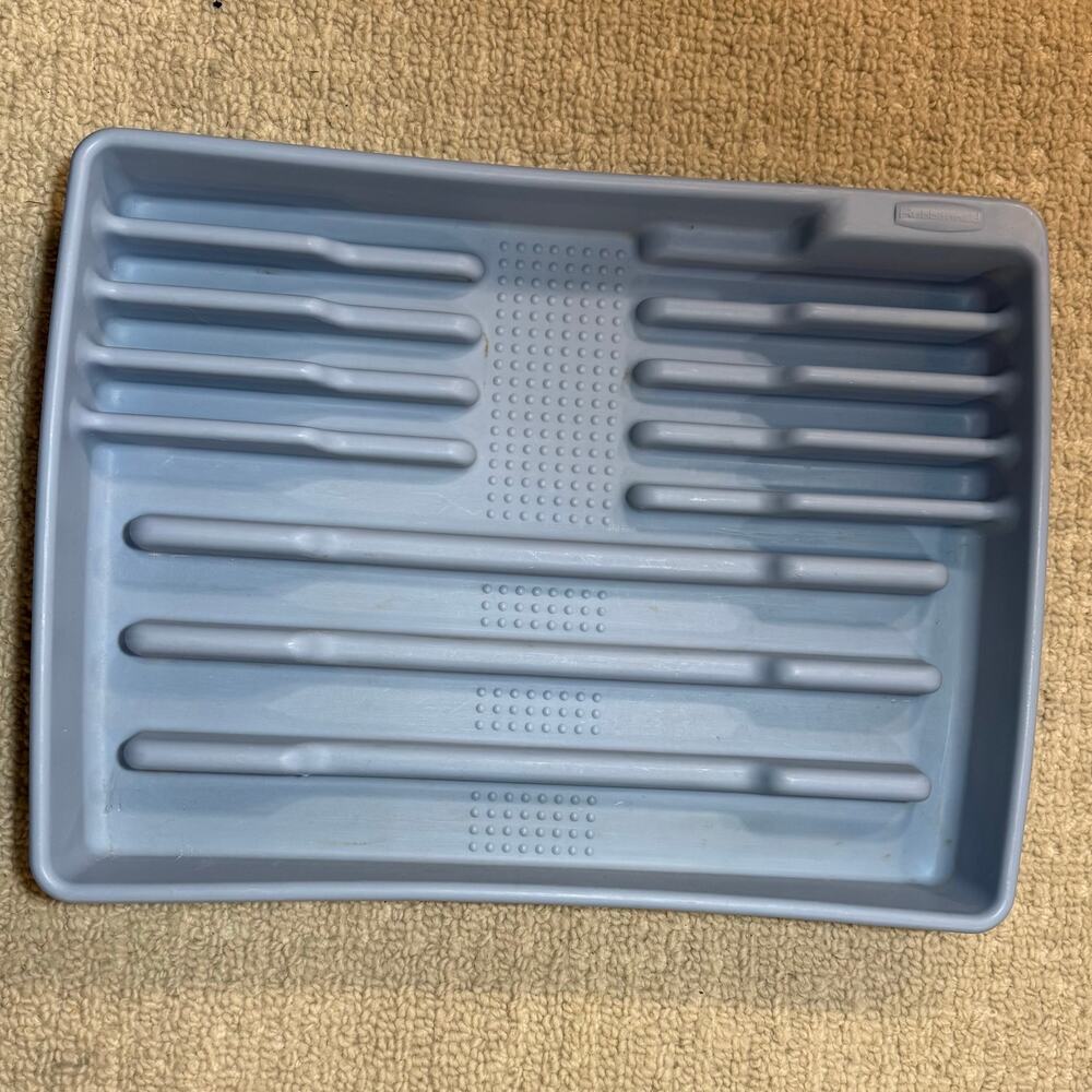 Vintage Rubbermaid Knife Protector Tray, Cutlery Storage, Drawer Organizer
